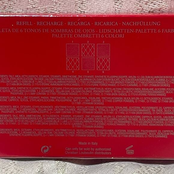 Christian Louboutin Eye Shadow Pallet Refill Shade Rouge Pigalle NIB - Picture 3 of 4